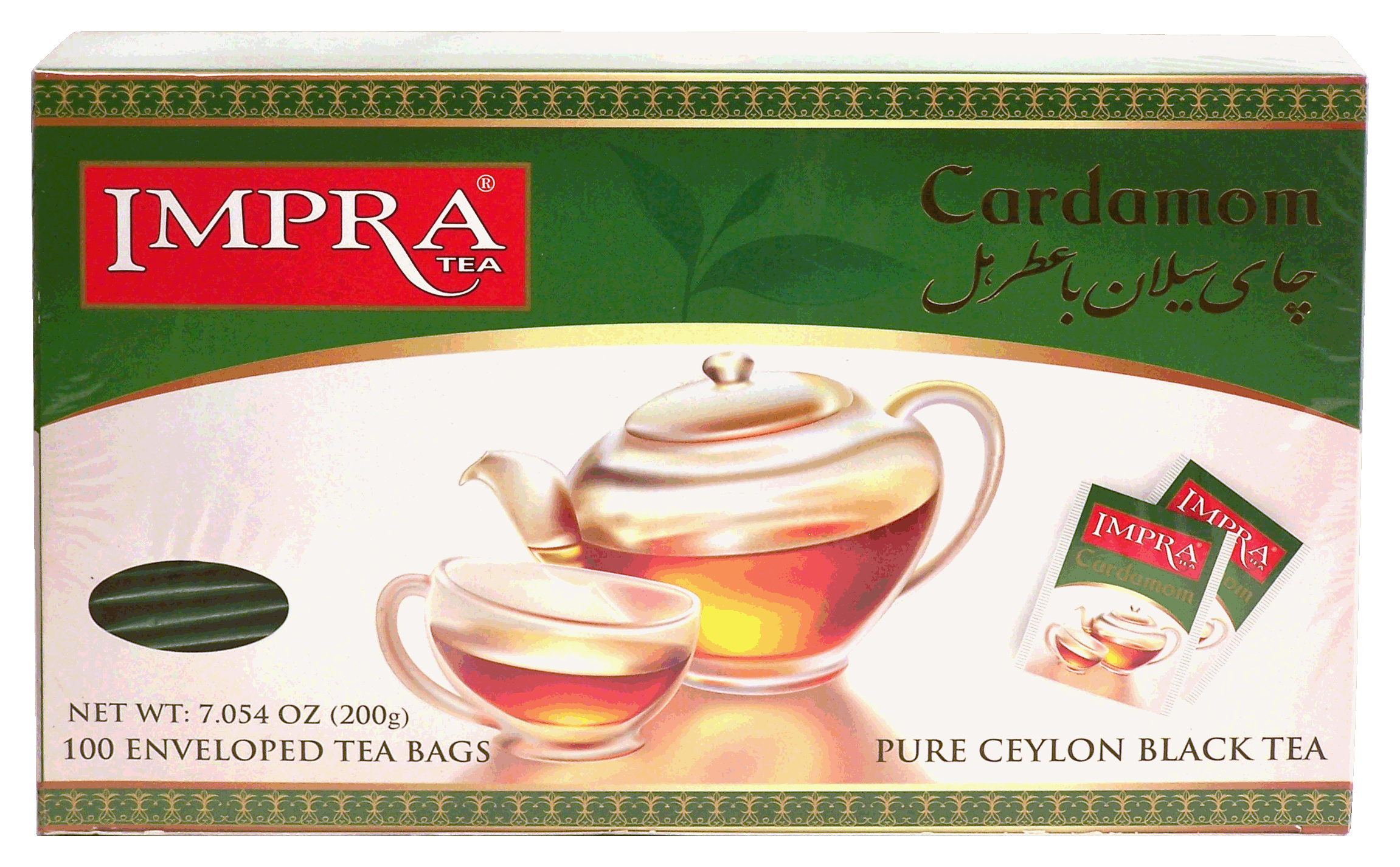 Impra  cardamom black tea, 100-enveloped tea bags Full-Size Picture